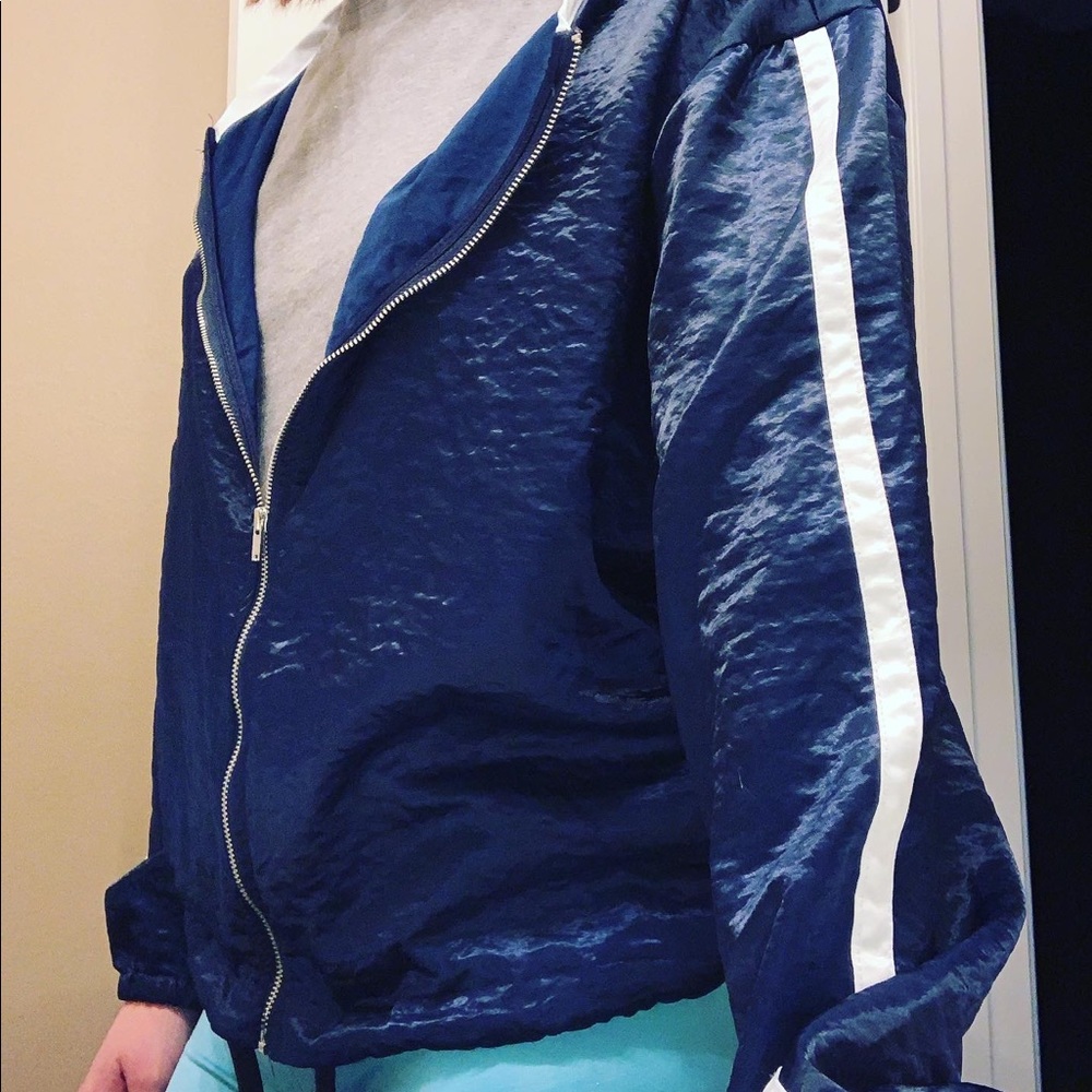 Blue Windbreaker